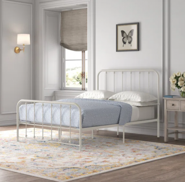 Pergelangan Kaki Tempat Tidur dengan Aksen Klasik